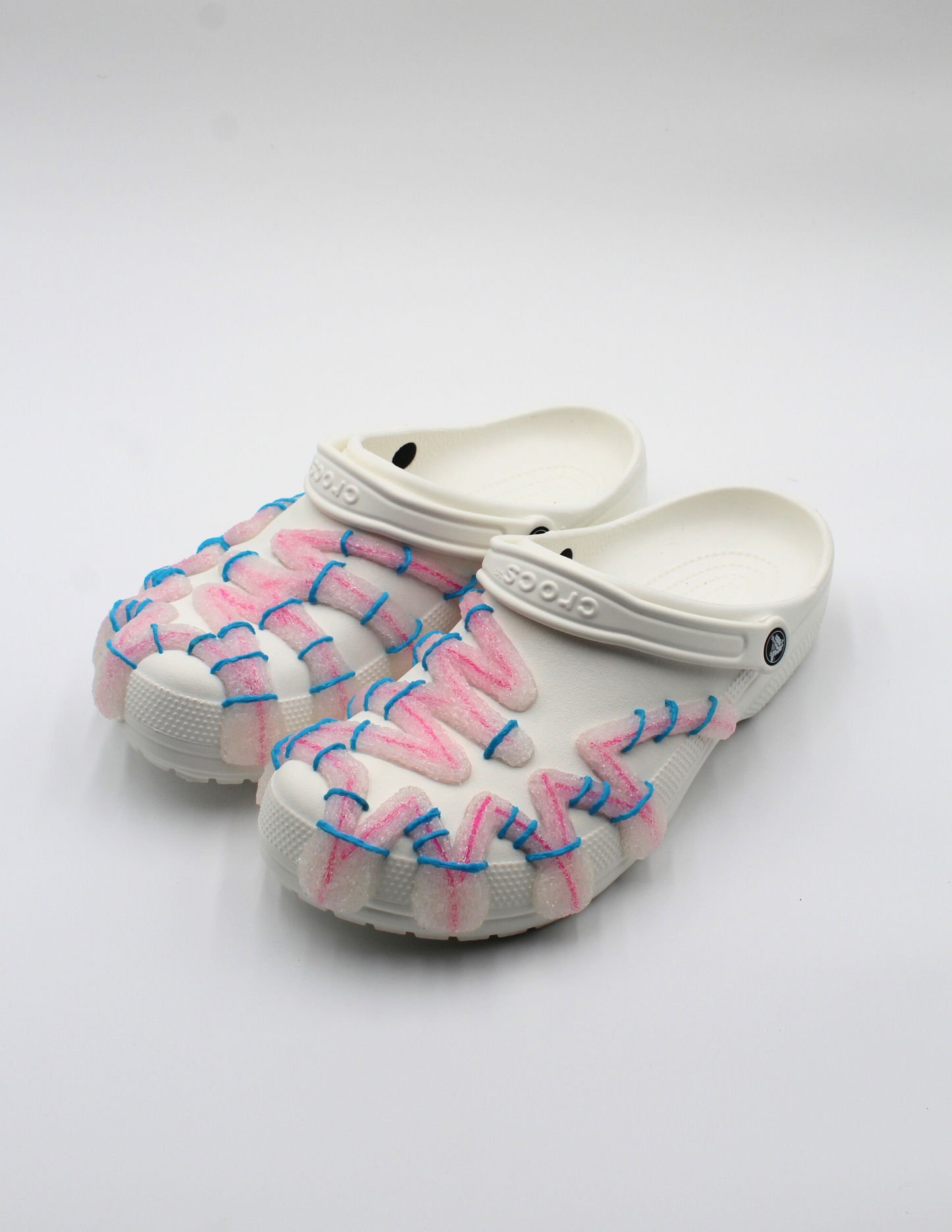 COSMIC CROCS - FROSTED X STRIPE SEASON COLLECTION (WHITE)