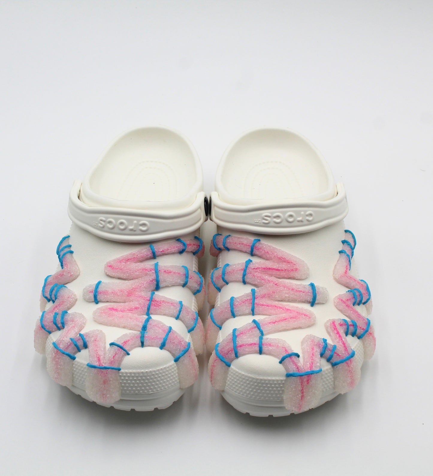 COSMIC CROCS - FROSTED X STRIPE SEASON COLLECTION (WHITE)