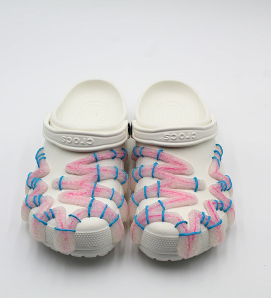COSMIC CROCS - FROSTED X STRIPE SEASON COLLECTION (WHITE)