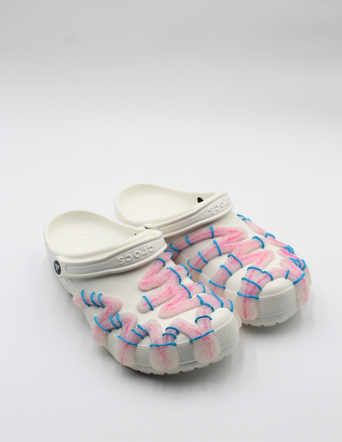 COSMIC CROCS - FROSTED X STRIPE SEASON COLLECTION (WHITE)