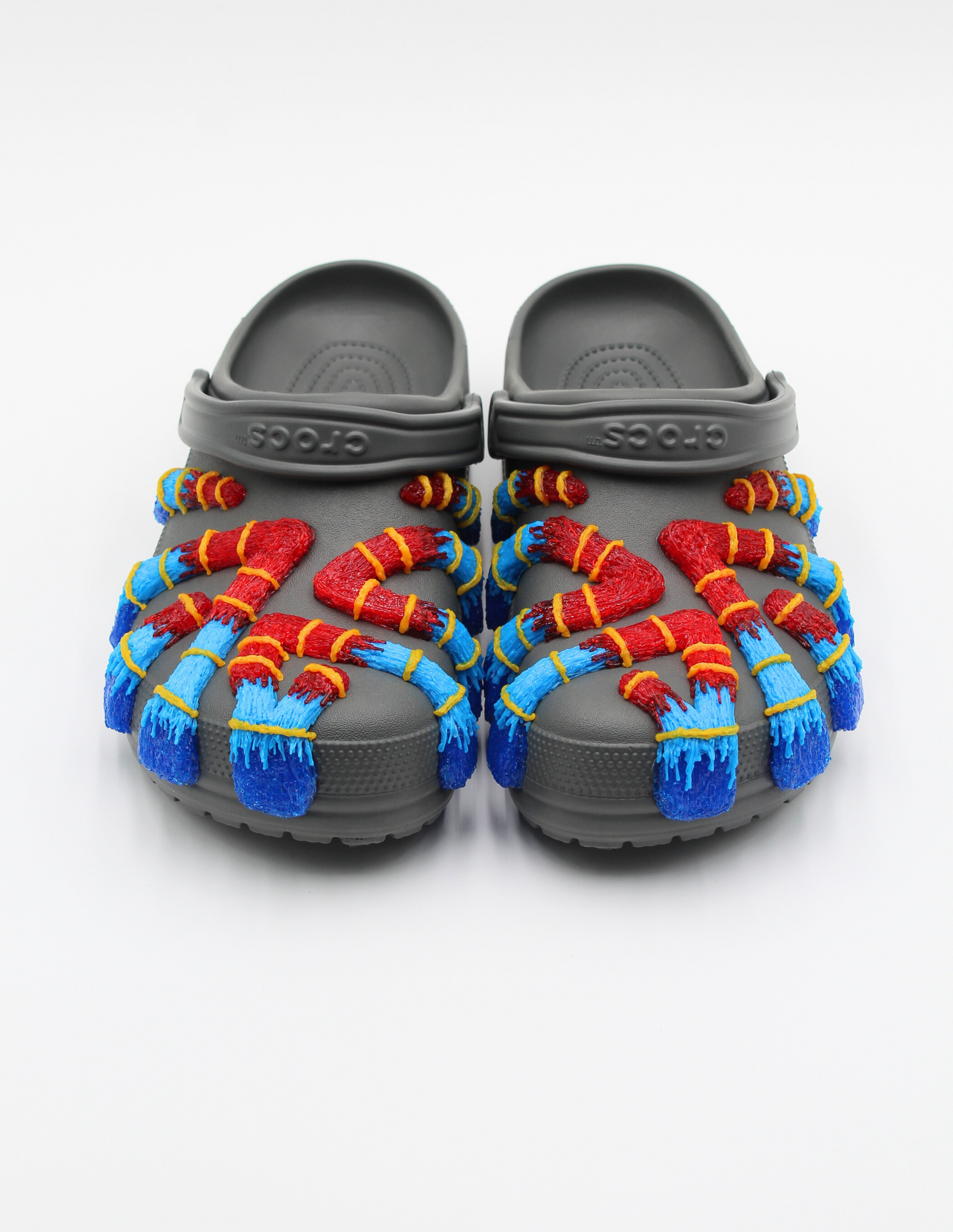 COSMIC CROCS - MELTING POINT X STRIPE SEASON COLLECTION (SLATE GREY)